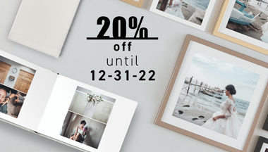 20% off 1 Event Books + 1 Wall&Table Decor product - until Dec. 31, 2022
